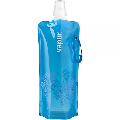 VAPUR  Anti-Bottle  0.5L Reflex Folds/Rolls WATER BOTTLE Blue Color Made USA • $14.99