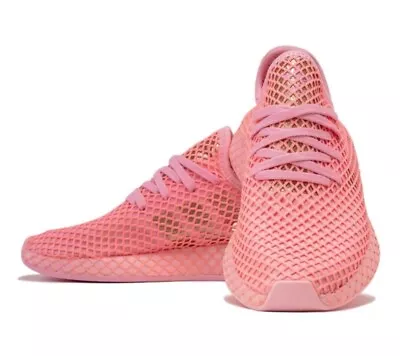 ❤️ADIDAS - Deerupt Womens Runner Sneakers Shoes Pink & Gold US 8 EC • $30