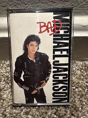 Michael Jackson Bad Tape Cassette Tested Epic Records OET40600 HTF Rare Vinyl 80 • $2.99