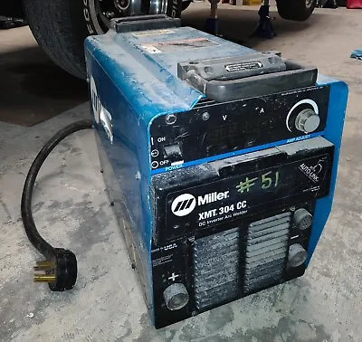 Help 7 AS-IS - Miller XMT 304 CC Multiprocess TIG Stick Welder W/ Cables • $578.49