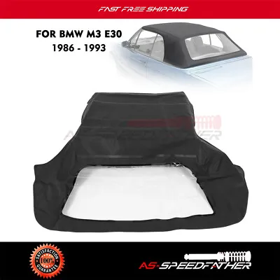 For BMW 3-Series E30 Convertible Soft Top 1986-1993 Black Twill & Window • $107.04
