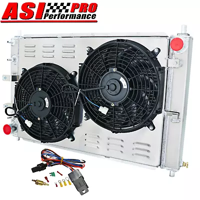 For 1997-2004 Ford Mustang GT SVT Cobra 4.6L 5.4L V8 4 ROW Radiator Shroud Fan • $309