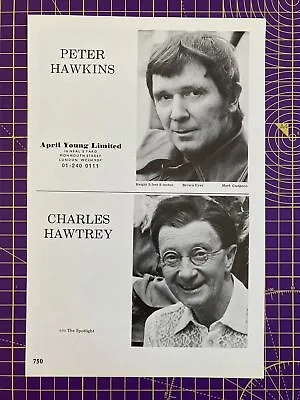 Charles Hawtrey. Carry On. Rare Original  1981/82 Acting Agency Z-page. • £8