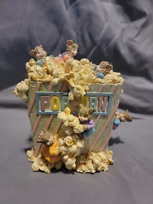 Vintage Music Box. Mice Playing In Popcorn. Moving Parts  • $15