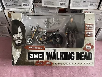 Rare Mcfarlane / AMC Walking Dead Deluxe Daryl Dixon Figure With Custom Bike Lot • £99.99