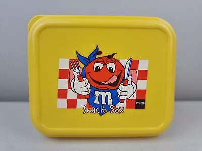 M&M's Snack Box Lunch Container Mars Chocolate Collectible M&M Red Yellow • $14.99