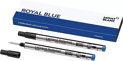 Montblanc Legrand Rollerball Refills  Royal Blue Med Pt  In Box 128228 2 Refills • $34.50