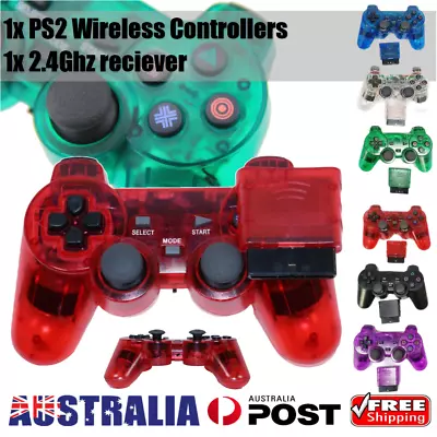 Wireless Game Controller Dual Vibration Gamepad For PlayStation2 PS2 TV Box • $22.98
