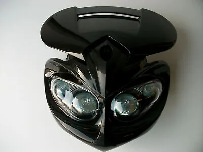 $57.21 • Buy New Universal Motorcycle Headlight Streetfighter Enduro Alien Custom Gsxr Zxr