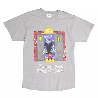 Vintage Mickey Mouse Twilight Zone Tower Of Terror Disney T-Shirt Size Large • $50