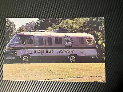 Fanvan Fan Van Postcard St. Louis Blues NHL Vintage Hockey Photo Card Circa 1980 • $19.99