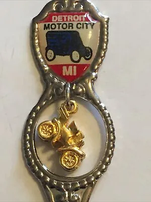 Vintage Souvenir Spoon US Collectible Detroit Motor City Michigan • $3.99