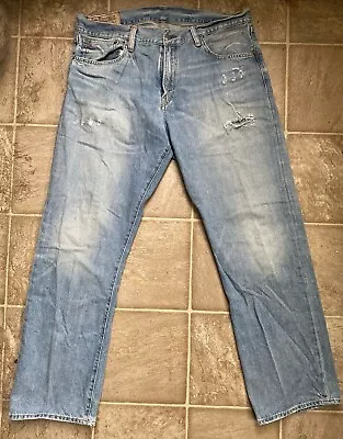 Ralph Lauren Polo Mens Denim Jeans Size 34x30 RN# 41381 Straight Distressed • $19.98