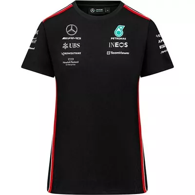 Mercedes AMG Petronas F1 Womens Driver Team Black Tee 2023 • $50