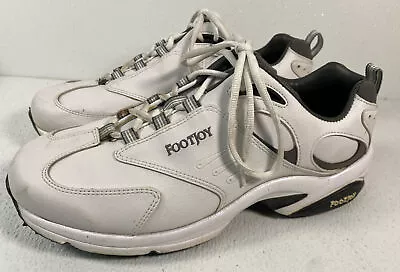 Footjoy Men's Golf Shoes Soft Spike White GreenJoys 45396 Size 10 W • $26.99