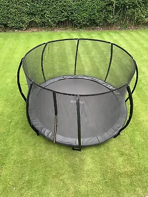 12FT Black In Ground Trampoline With Safety Enclosure New 2024 Model Uk Stock • £299.95