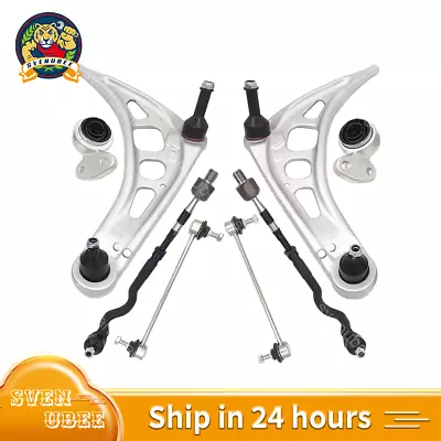 Suspension Kit For E46 3 Series Lower Control Arms Tie Rod Ends Sway Bar Links • $145.01