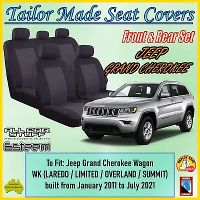 Tailor Made Seat Covers For Jeep Grand Cherokee WK Wagon From 01/2011 To 07/2021 • $150.50