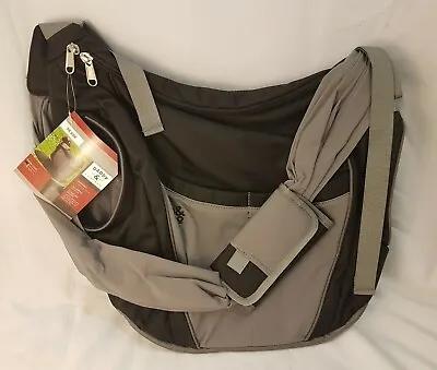 New Daddy And Company Slide Diaper Messenger Bag Dad Stylish NWT Black MSRP $140 • $19.59