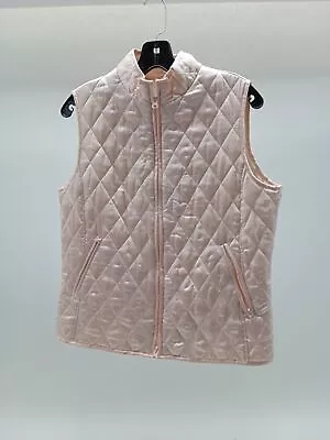 Women's MARSHALL FIELD Ivory Sz M Zipper Vest • $14.99