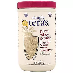 Tera's Whey Simply Tera's Pure Whey Protein Plain Unsweetened 12 Oz • $19.78