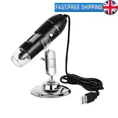 £13.89 • Buy 500X/1000X/1600X Digital Microscope USB Industrial Electronic Desktop Magnifier