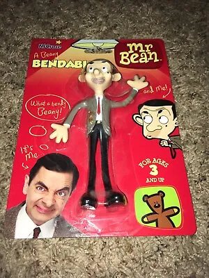 Vintage 1990 Mr Bean New Sealed 5 1/2  Bendy Action Figure Toy Rowan Atkinson • $40