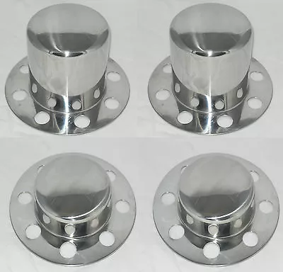 Set Of 4 No Logo Dually 8 Lug Eagle Alloys Wheel Center Caps Stainless Steel • $129.95