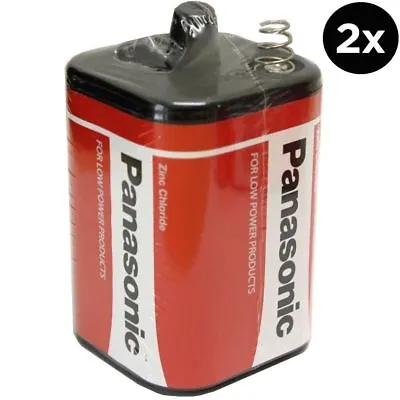 2 X PANASONIC 4R25 6V Batteries 6 Volt 996 PJ996 908 908S Lantern 4R25X 4R25RZ/B • £14.99