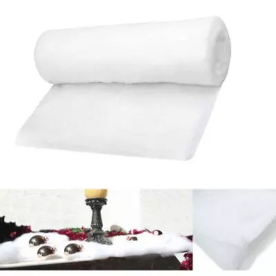 120cm Fake Felt Sheet Artificial Christmas Snow Soft Blanket For Xmas Tree Décor • £5.89