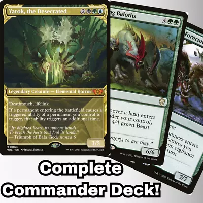 MTG Commander EDH Deck Yarok The Desecrated 100 Magic Cards Custom Deck G/U/B • $63.71