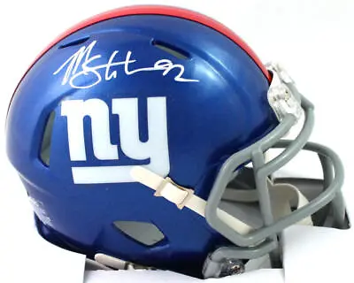 Michael Strahan Signed New York Giants Speed Mini Helmet - Beckett W Holo *White • $139