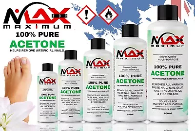 £8.99 • Buy 100% Pure Acetone Superior Quality Nail Polish Remover UV/LED GEL FAST DELIVERY
