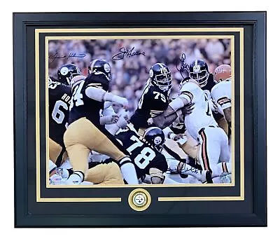 Greene Holmes Greenwood White Signed Framed 16x20 Steel Curtain Photo PSA LOA • $599.99