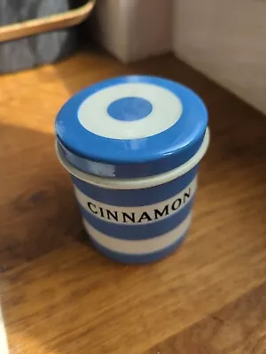 T G Green Cornishware Cinnamon Canister • £21.70