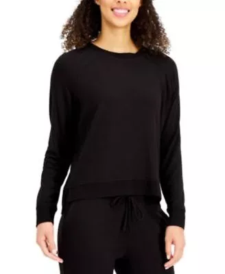 Alfani Solid Sleep Sweatshirt Classic Black With Silver Trim Size OX • £14.24