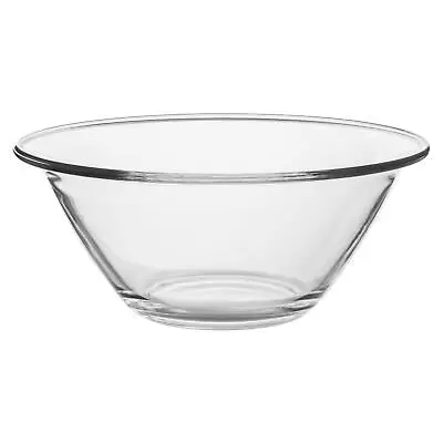 Bormioli Rocco Mr Chef Glass Nesting Mixing Bowl Baking Cooking 4L Clear • £20