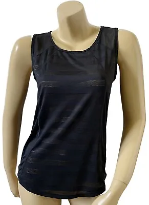 90 DEGREE Reflex Womens Size Medium Black Sleeveless Cutout Yoga Tank Top Shirt • $13.59