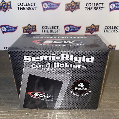 BOX Of 200 BCW Semi-Rigid Card Holders SR1 SAME SIZE AS CS1 Graded Submission #1 • $19.99