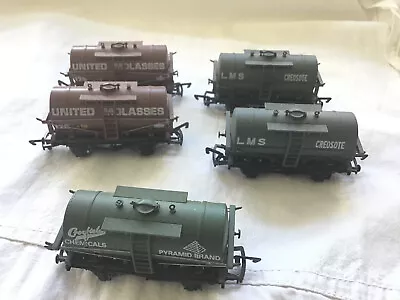 DAPOL OO GAUGE JOB LOT OF 5x VARIOUS TANK WAGONS - UNBOXED - READ ! • £29.99