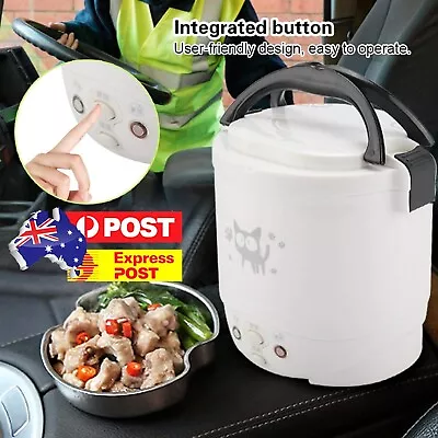 1L Portable Rice Cooker Travel Multi-cooker Food Steamer For 1-2 People (12V) • $35.99