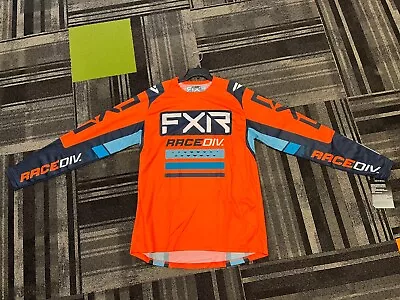 Fxr Motocross Jersey Orange Navy Blue Clutch Pro Pick Size Nwt • $26.95