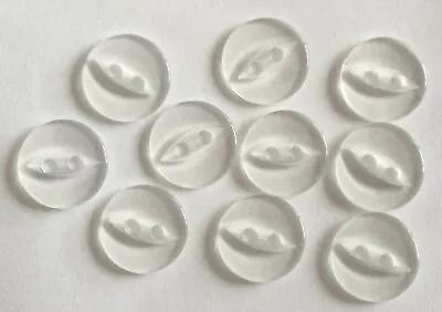 £1.89 • Buy Round Fish Eye Buttons Size 11mm - Packs Of 10