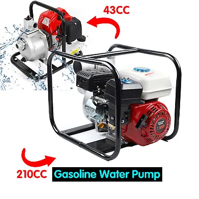 Gasoline Water Pump 2/4 Stroke Gas-Powered Semi-Trash Irrigation Transfer Pump • $171