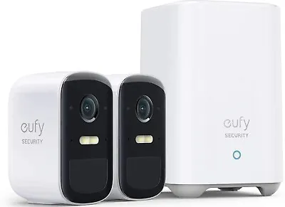 Eufy Security 2C Pro 2-Camera Kit Wireless Home  System 2K Night With Spotlight  • $128.97