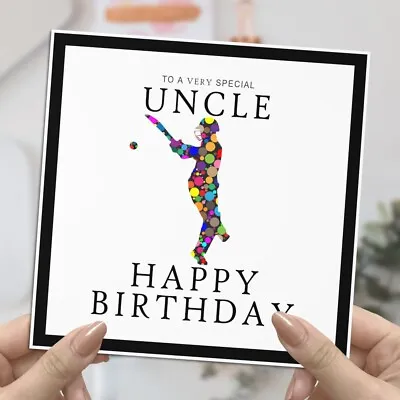 Personalised Cricket Birthday Card For Him | Cricketer Themed Greeting Card-C662 • £3.99