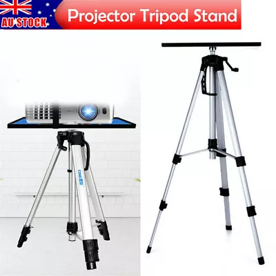 $39.92 • Buy Aluminum Floor Projector Tripod Stand Laptop Holder W/ Removable Tray &Carry Bag
