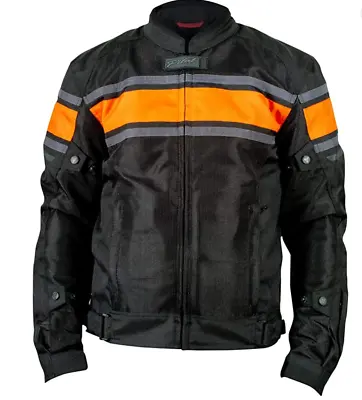 New Pilot Mens Direct Air VT Mesh Motorcycle Jacket Black Body Armor Sz S Small • $89.50