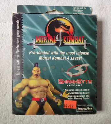 Sharkbyte Keycard For Playstation 1 Mortal Kombat 4 (Preloaded Memory Card) • $19.99