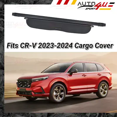 Rear Trunk Retractable Black Cargo Cover Shade Cover Fits Honda CR-V 2023-2024 • $88.99